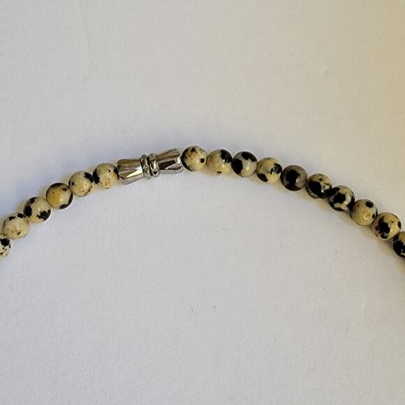 Vintage Dalmatian Jasper Graduated Necklace - Picture 4 of 9